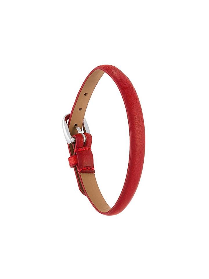 A.p.c. Paul Bracelet, Men's, Red, Leather