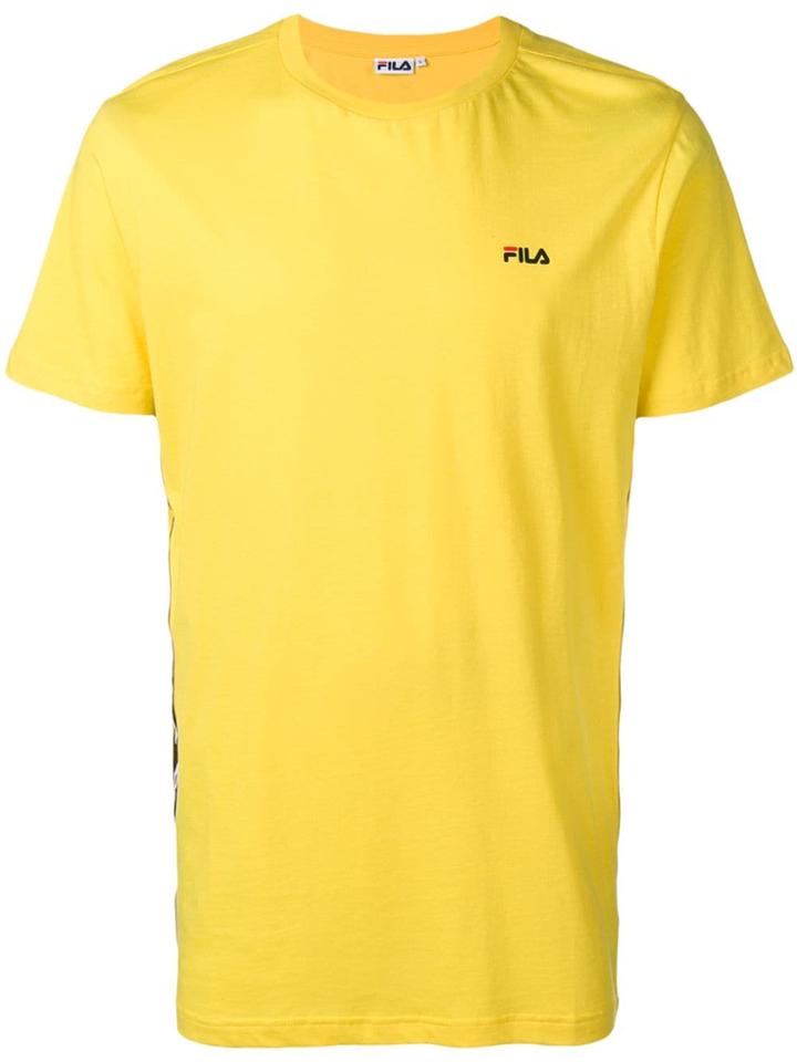 Fila Logo Side Stripe T-shirt - Yellow & Orange