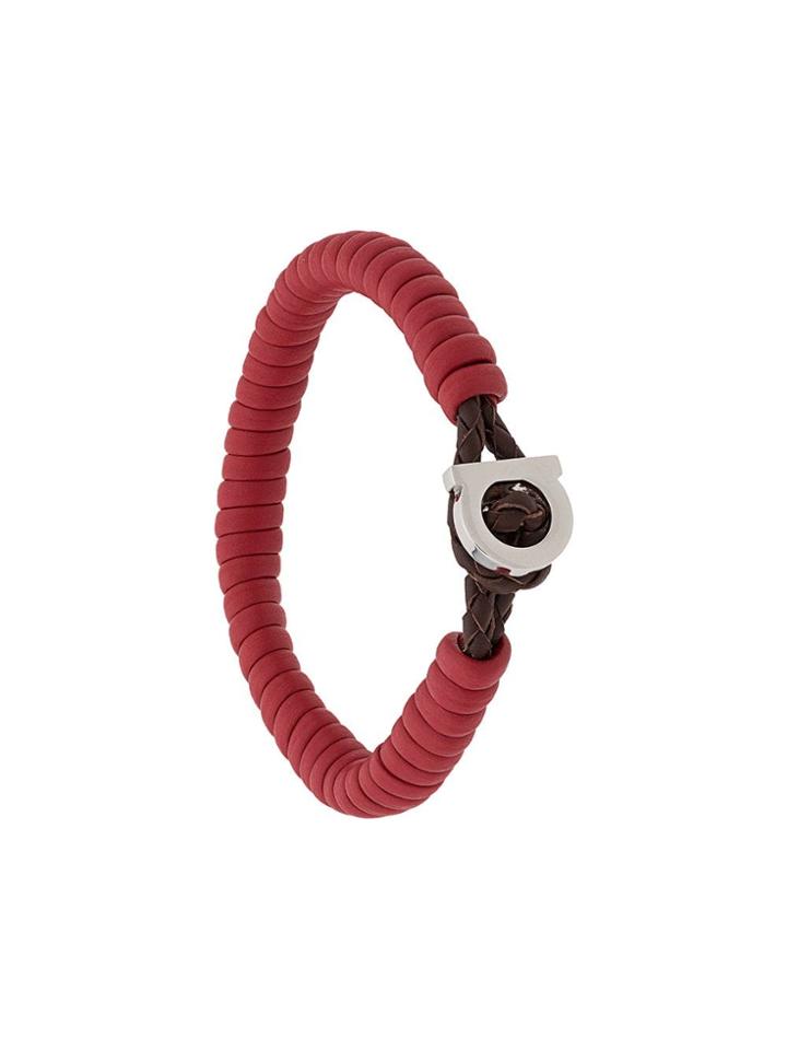 Salvatore Ferragamo Toggle Twist Bracelet - Red