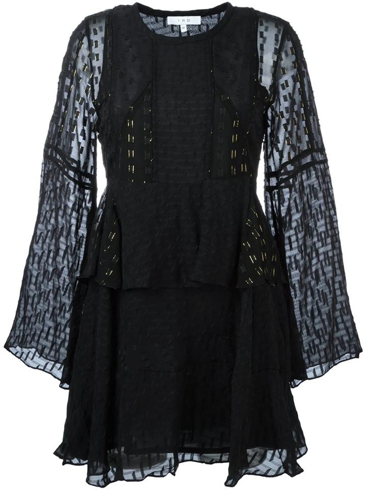 Iro 'sopie' Dress, Women's, Size: 40, Black, Silk/cotton/lurex/polyester