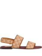 Gucci Men's Sandal In Gg Fabric - Neutrals