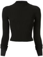 Dion Lee Ribbed Twist Detail Top - Black