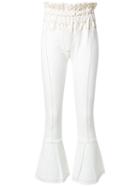 Andrea Bogosian Flared Jeans, Women's, Size: Medium, White, Cotton/spandex/elastane