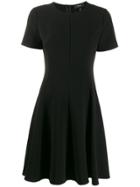 Theory Short-sleeve Flared Dress - Black