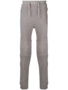 Balmain Ribbed Track Trousers - Grey