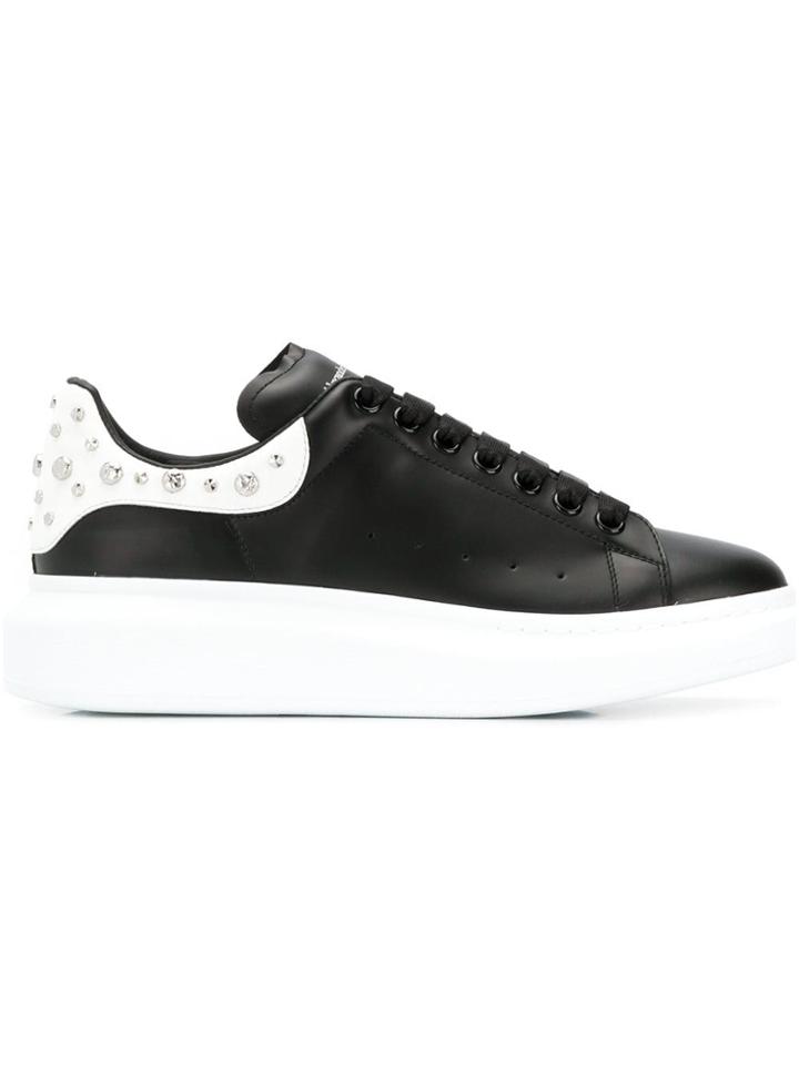 Alexander Mcqueen Crystal Studded Sneakers - Black