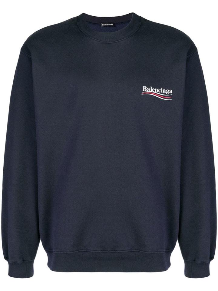 Balenciaga Political Campaign Felt - Blue