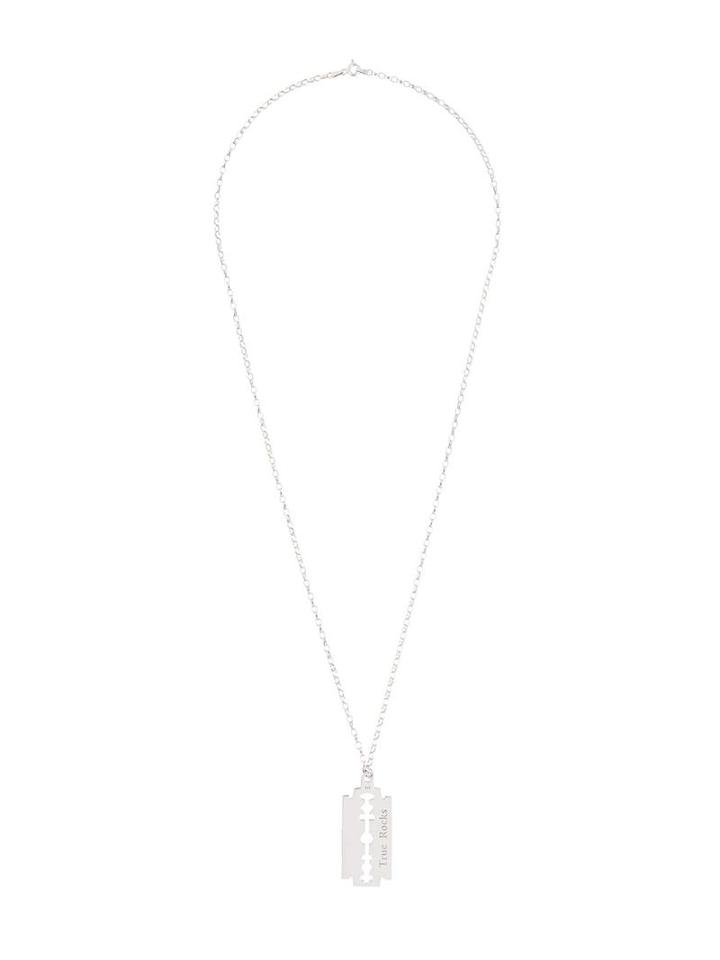 True Rocks 'giant Razor' Necklace, Adult Unisex, Metallic