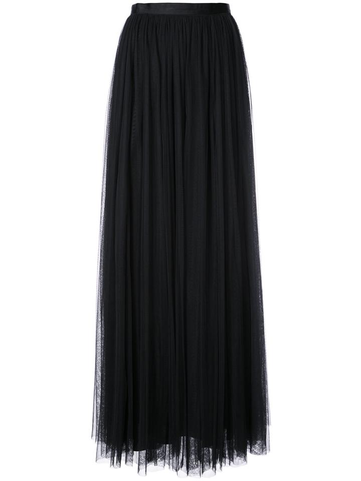 Needle & Thread High-waist Pleated Skirt - Black