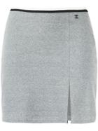 Chanel Pre-owned Stretch Fitted Mini Skirt - Grey