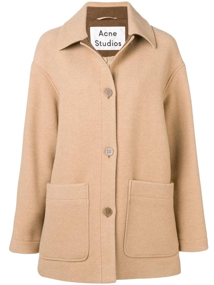 Acne Studios Short Cocoon Coat - Neutrals
