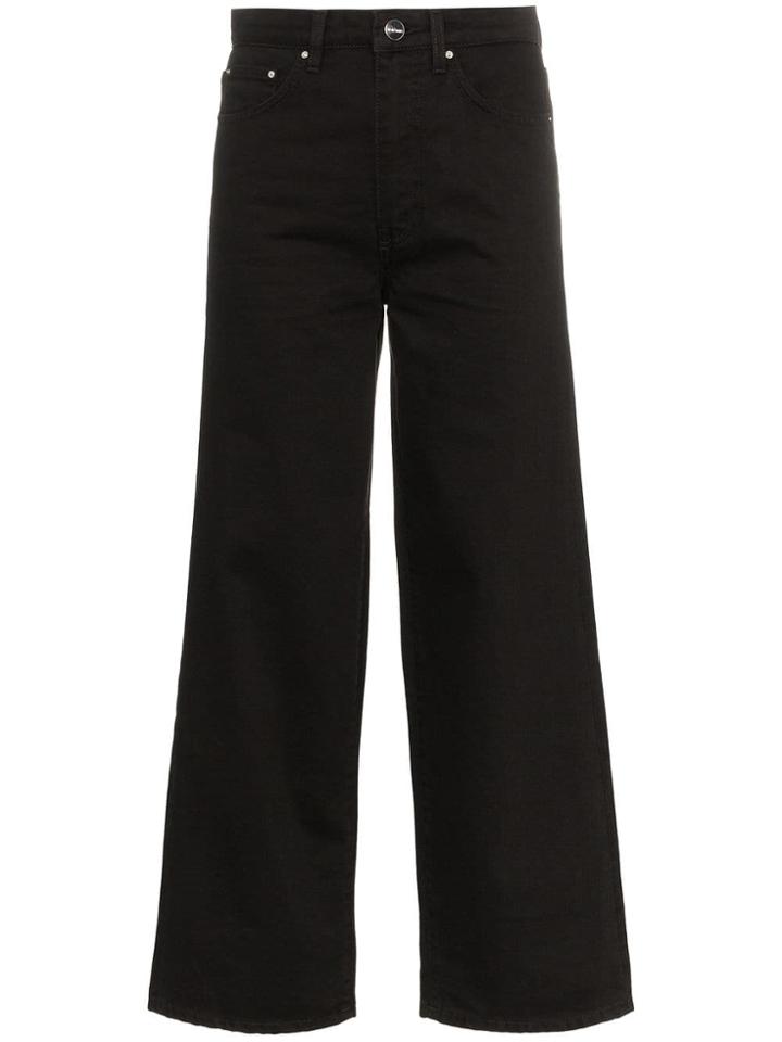 Toteme Mid-rise Wide-leg Jeans - Black