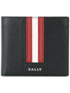 Bally Striped Detail Bifold Wallet - Black