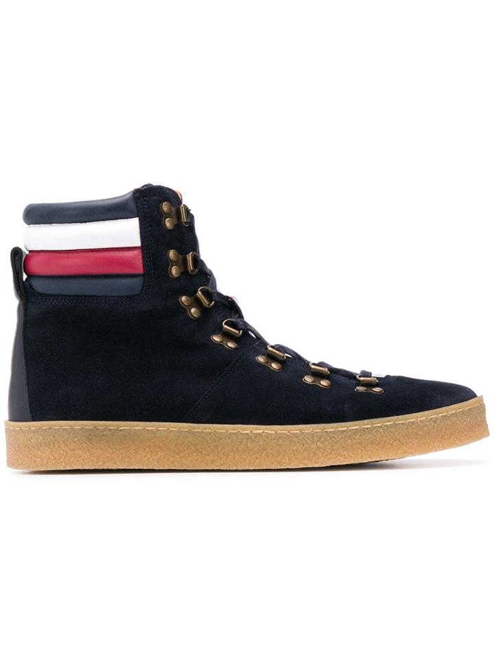 Tommy Hilfiger Tricolour Trim Hi-tops - Blue