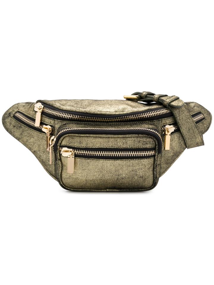 Manokhi Zipped Waist Bag - Metallic