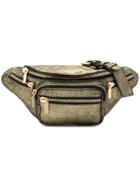 Manokhi Zipped Waist Bag - Metallic