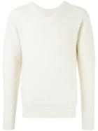 Kazuyuki Kumagai V-neck Jumper - Nude & Neutrals