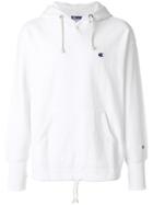 Champion Rear Print Hooded Sweatshirt - White