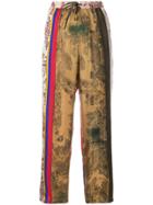 Pierre-louis Mascia Printed Side Stripe Trousers - Nude & Neutrals