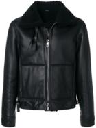 Jil Sander Fur Collar Jacket - Black