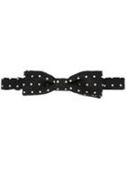 Dolce & Gabbana Polka Dot Embroidered Bow Tie