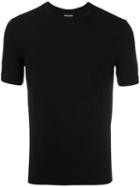 Giorgio Armani Plain T-shirt, Men's, Size: 56, Black, Spandex/elastane/viscose