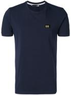 Love Moschino Logo Plaque Detail T-shirt - Blue
