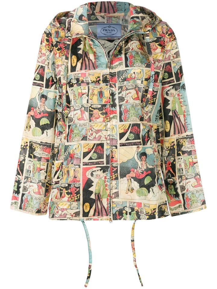 Prada Comic-print Windbreaker - Multicolour