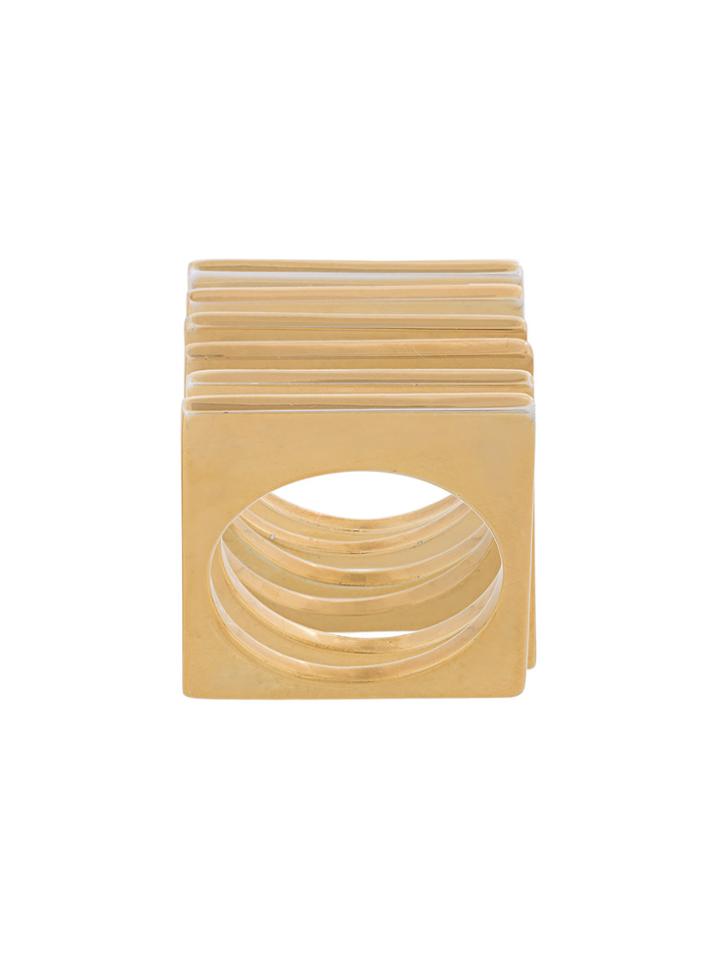 Zarapxana Geometric Ring Pack - Metallic