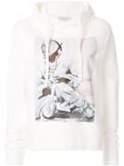 Ih Nom Uh Nit Painting Print Hoodie - White