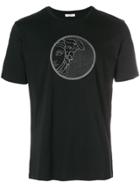 Versace Collection Embroidered Medusa T-shirt - Black