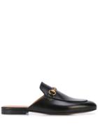 Gucci Open Heel Horsebit Loafers - Black