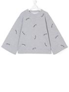 Gaelle Paris Kids Wide Sleeve Sweater - Grey