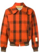 Walter Van Beirendonck Vintage Plaid Print Bomber Jacket