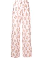 Acne Studios Printed Pyjama Trousers - Pink
