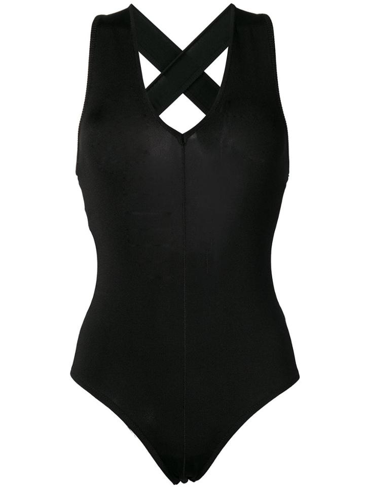 Forte Forte V-neck Bodysuit - Black