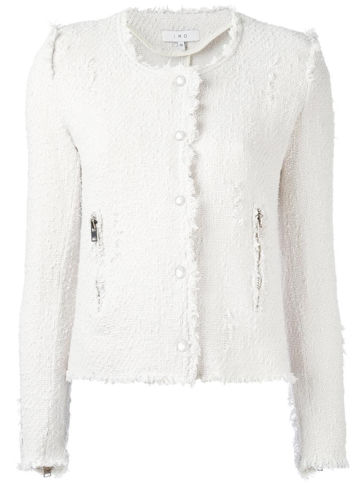 Iro - Agnetta Jacket - Women - Cotton - 40, Women's, White, Cotton
