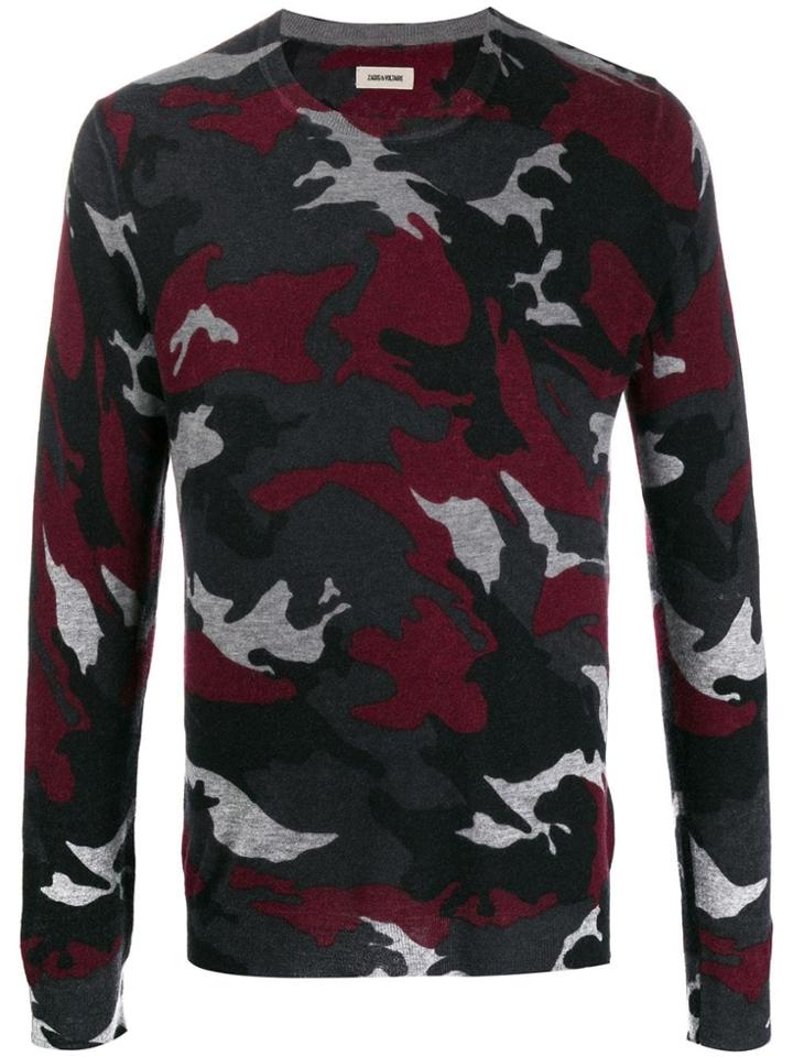 Zadig & Voltaire Camouflage Cashmere Sweater - Red