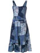 Moschino Trompe L'oeil Skater Dress - Blue