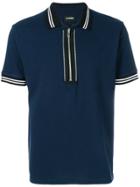 Les Hommes Classic Designer Polo Shirt - Blue