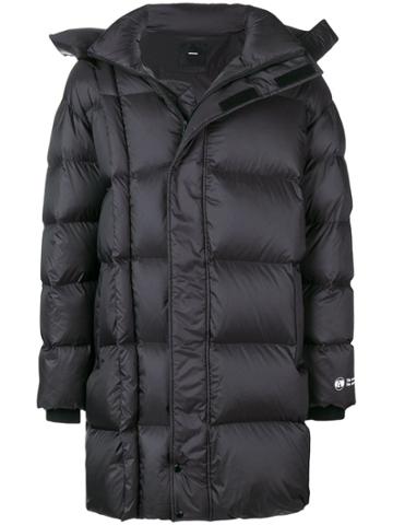Nona9n Detachable Arm Padded Coat - Black