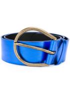 Maison Margiela Large Knotted Belt, Women's, Size: Small, Blue, Calf Leather