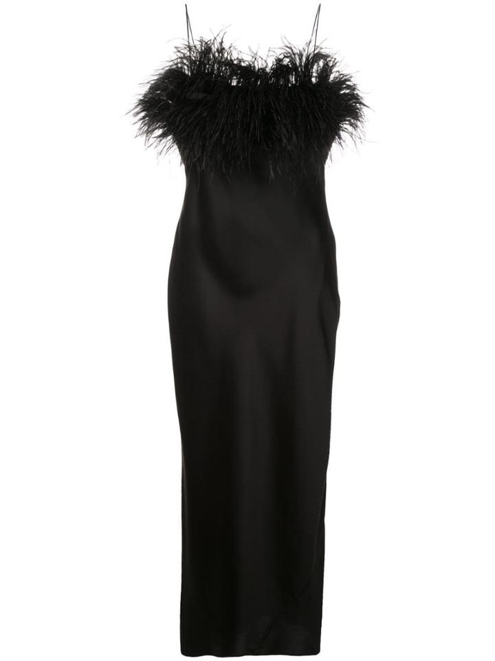 Cinq A Sept Cerise Feathered Dress - Black