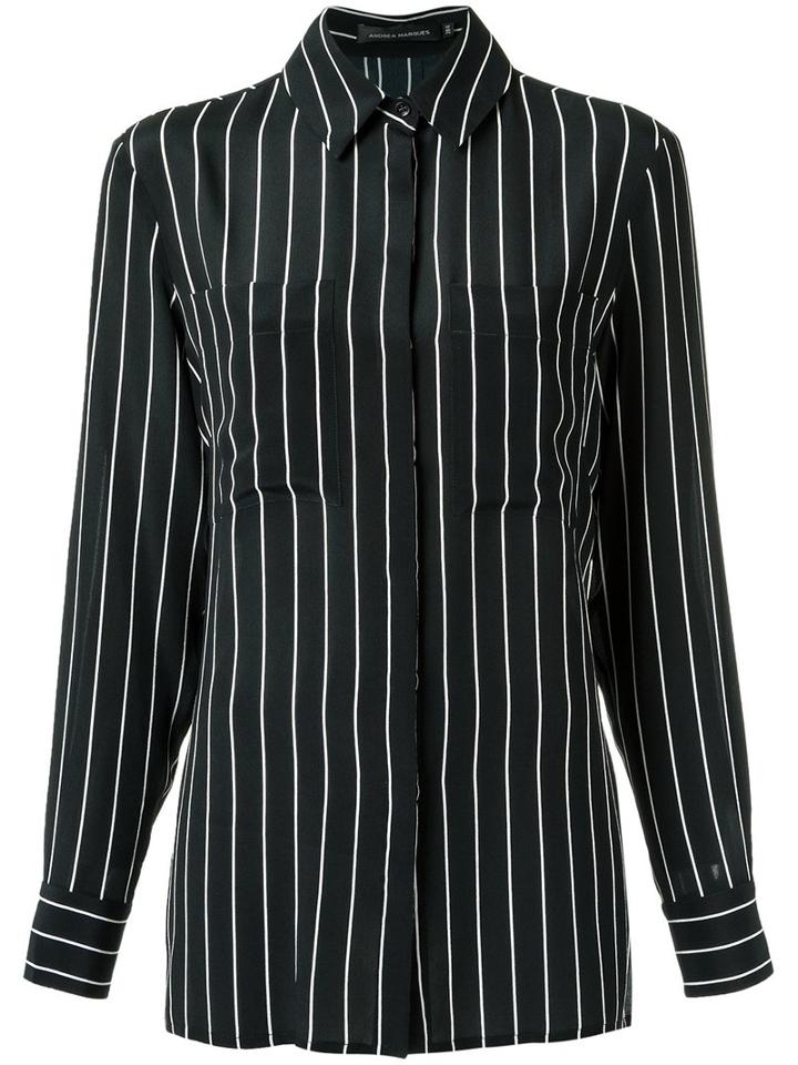 Andrea Marques Silk Shirt, Women's, Size: 38, Black, Silk