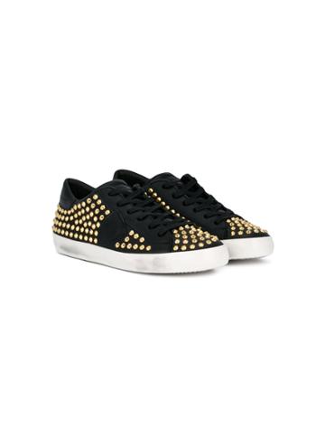 Philippe Model Kids Teen Studded Sneakers - Black