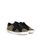 Philippe Model Kids Teen Studded Sneakers - Black