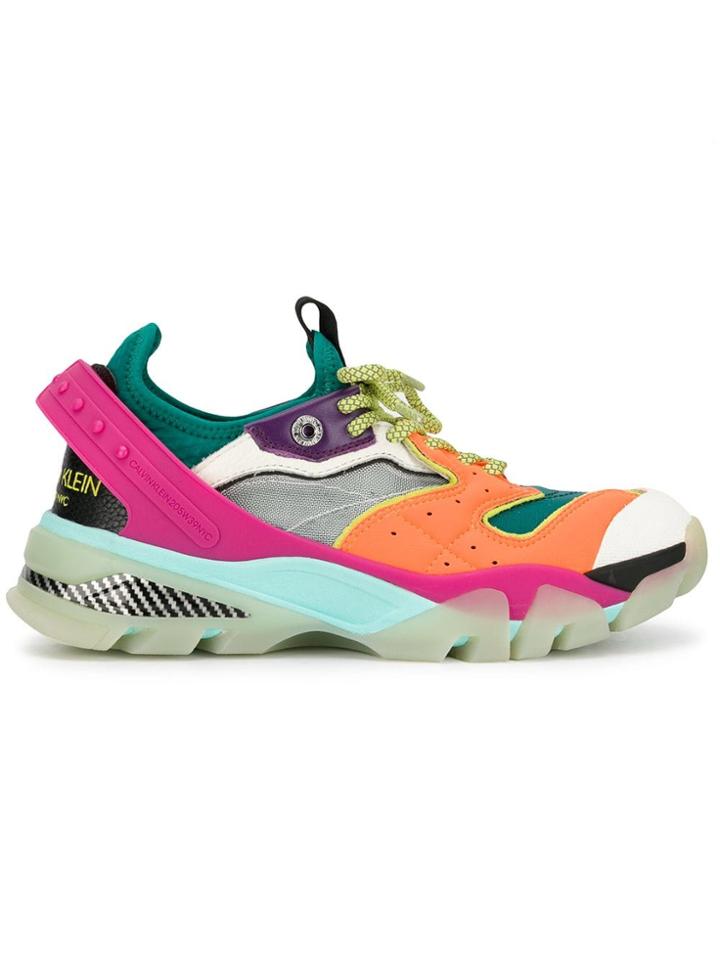 Calvin Klein Colour Block Sneakers - Green