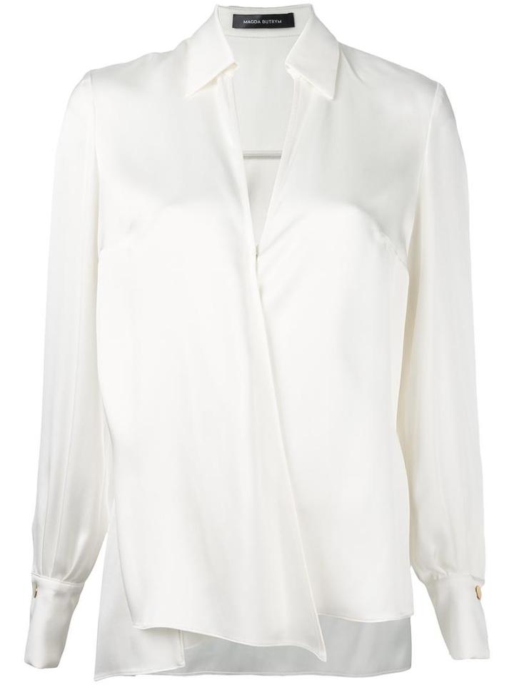 Magda Butrym 'vienna' Shirt, Women's, Size: Small, White, Silk