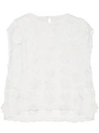 Ne Quittez Pas Sheer Patterned Top - White
