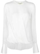 Rag & Bone Draped Blouse, Women's, Size: Medium, White, Silk